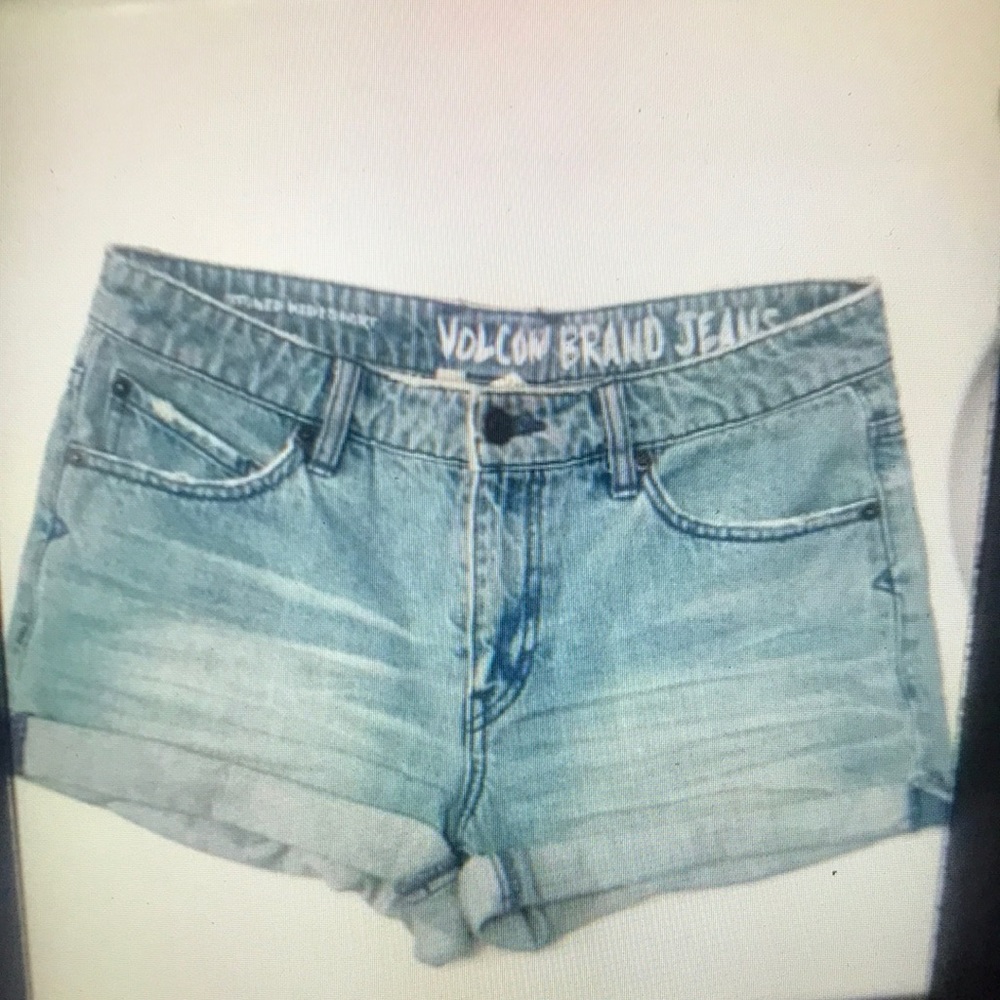 Volcolm Distressed Jean Shorts